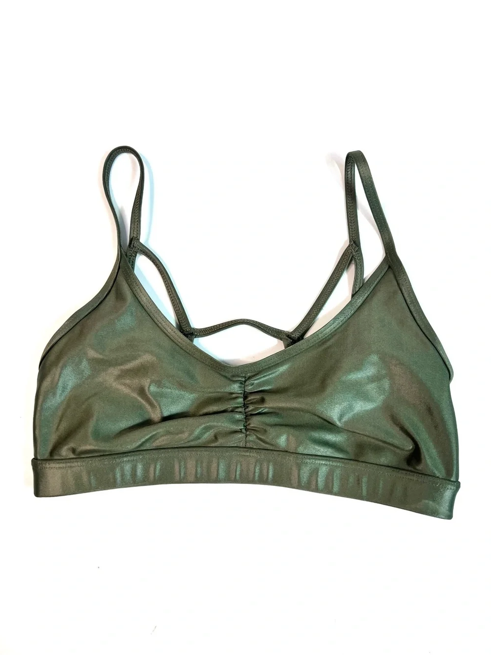 Koral Element Sports Bra Olive Green Size Small